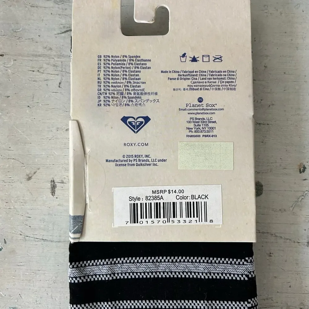 New Roxy tights Hosiery Legwear patterned sheer Striped Polka Dot one size